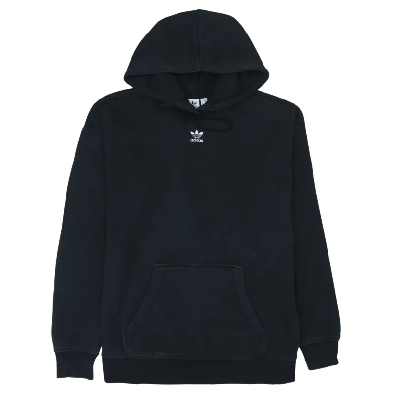 Adidas 90's Drawstring Pockets Pullover Hoodie XSmall Black sold by Vintage Club