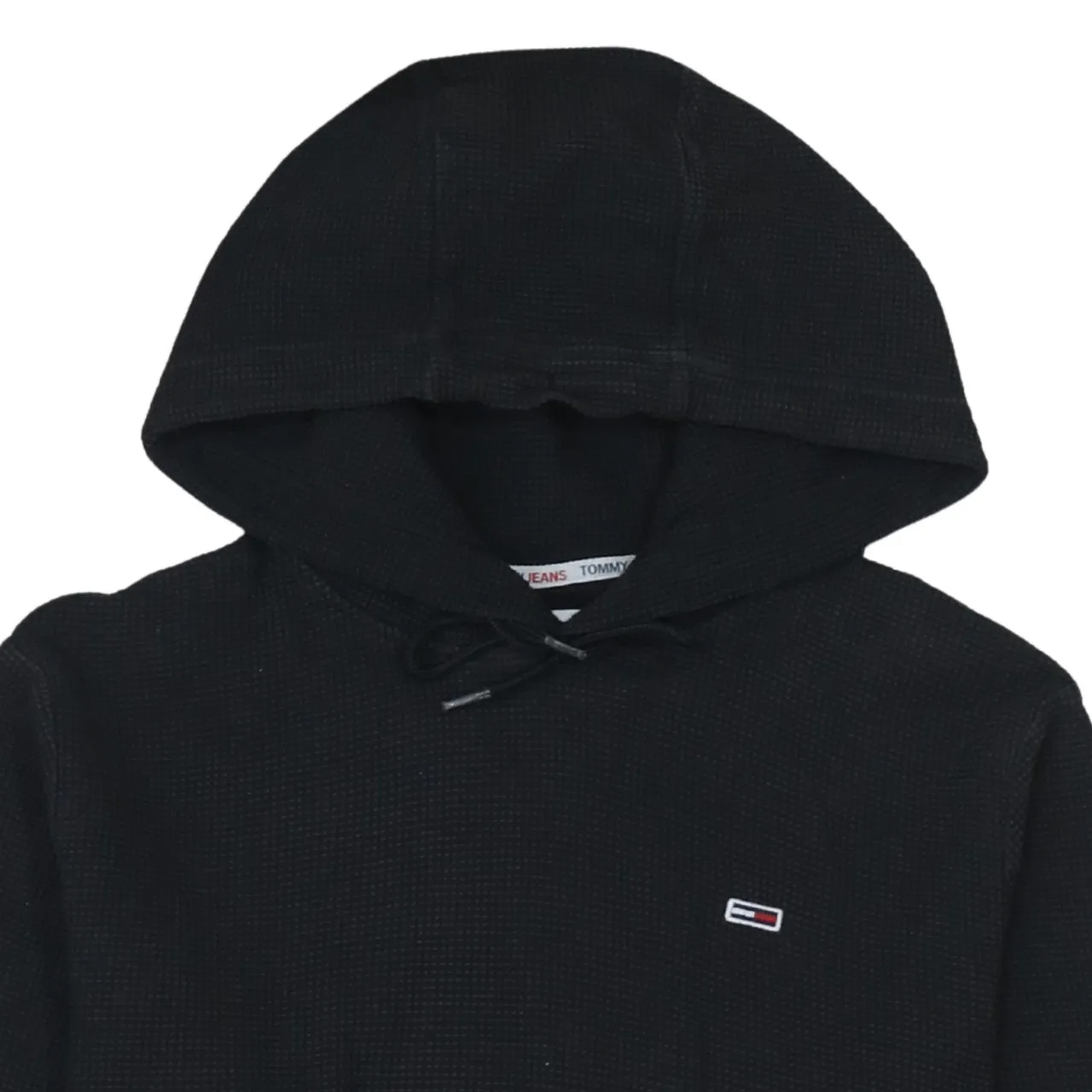 Tommy Hilfiger 90's Lightweight Pullover Hoodie Medium Black sold by Vintage Club product image thumbnail 3