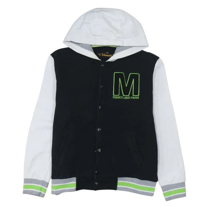 Disney 90's Lightweight Button Up Hoodie Small Black sold by Vintage Club