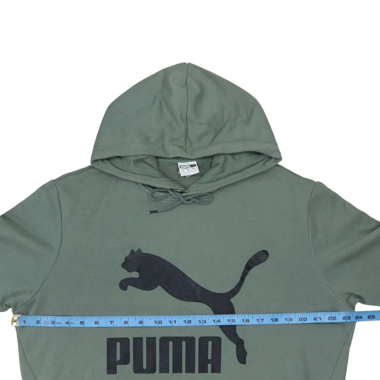 Puma 90's Spellout Pullover Hoodie Large Green sold by Vintage Club product image thumbnail 5