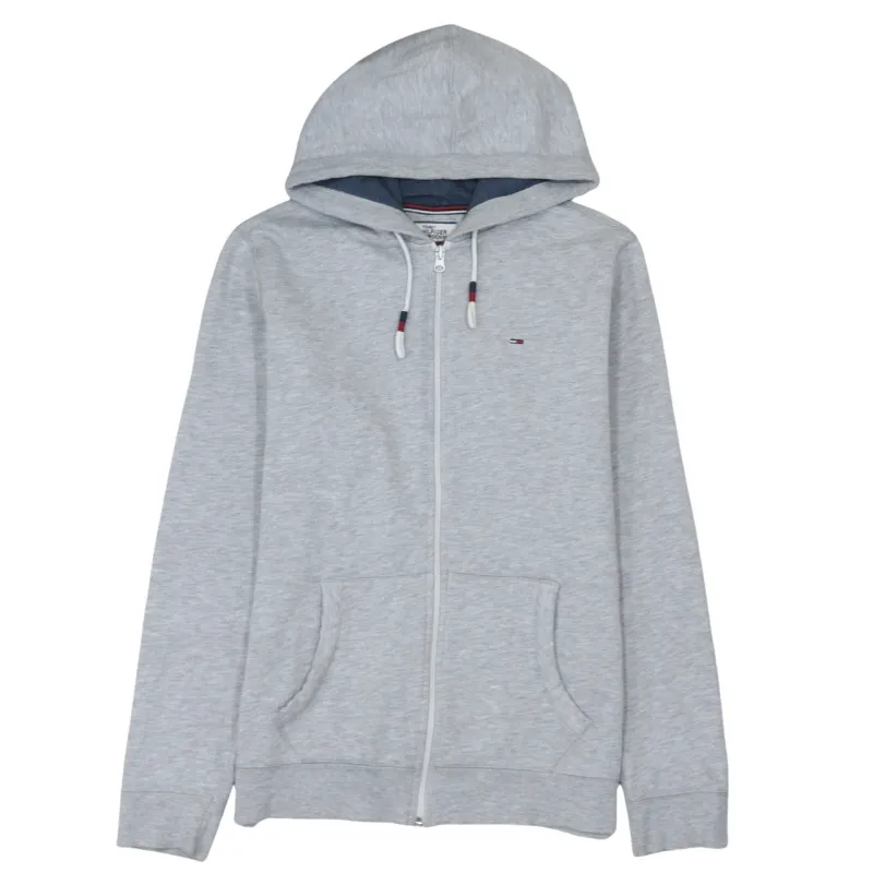 Tommy Hilfiger 90's Lightweight Full Zip Up Hoodie XLarge Grey made by Tommy Hilfiger