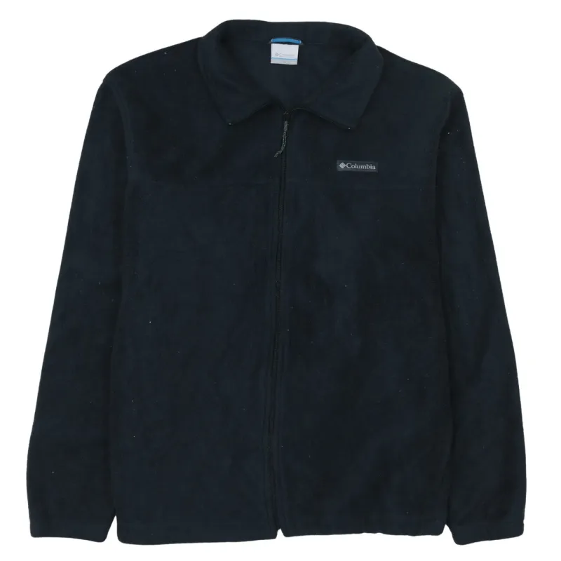Columbia 90's Hiking Warm Full Zip Up Fleece Jumper XXLarge (2XL) Black made by Columbia