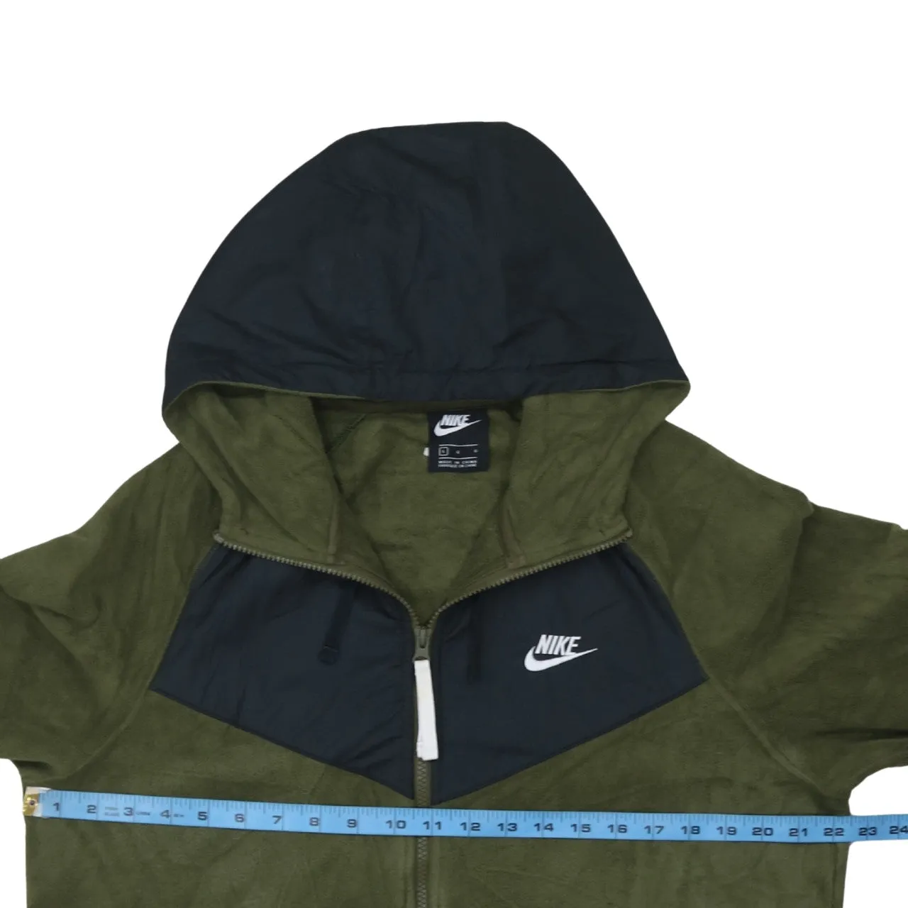 Nike 90's Swoosh Full Zip Up Fleece Jumper Large Black sold by Vintage Club product image thumbnail 5