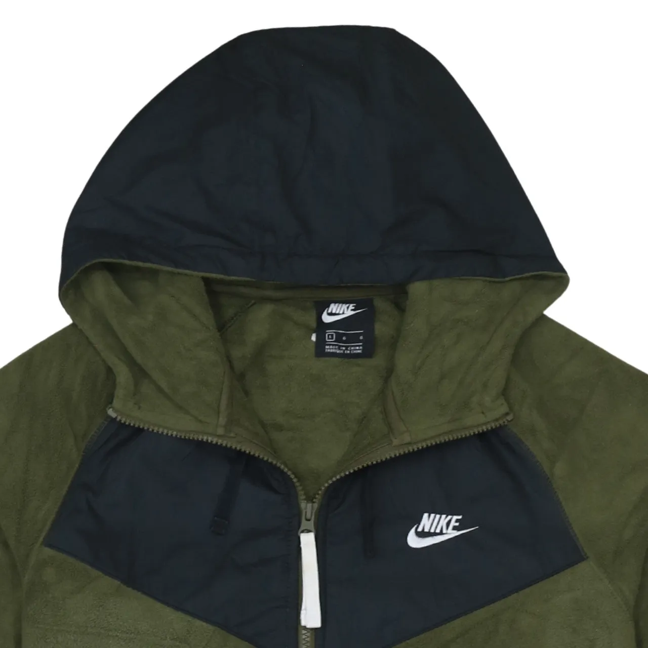 Nike 90's Swoosh Full Zip Up Fleece Jumper Large Black sold by Vintage Club product image thumbnail 3