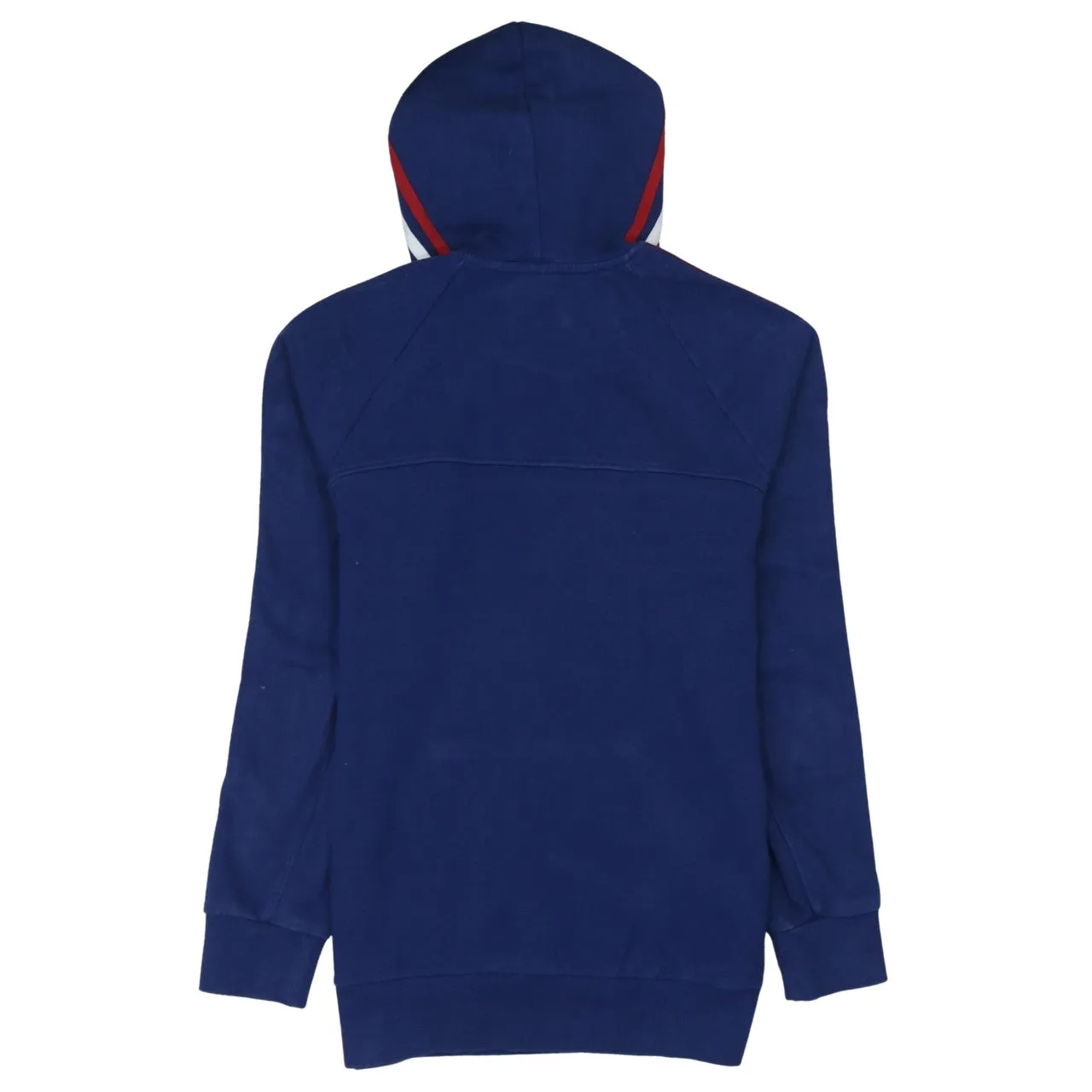 Adidas 90's Striped Sleeve Pullover Hoodie Small Navy Blue sold by Vintage Club product image thumbnail 2