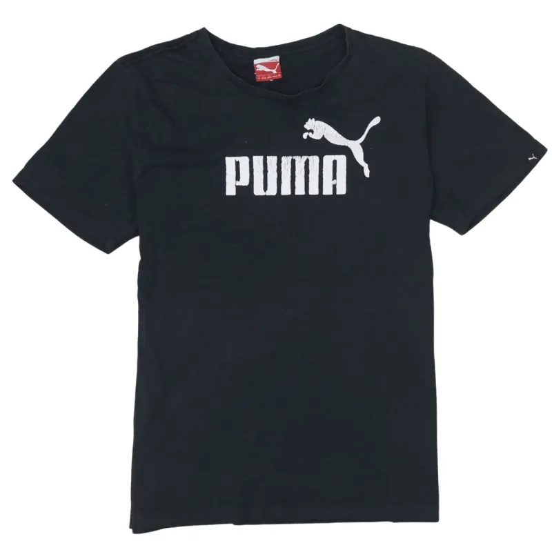 Puma 90's Spellout Short Sleeves T Shirt Medium Black made by Puma