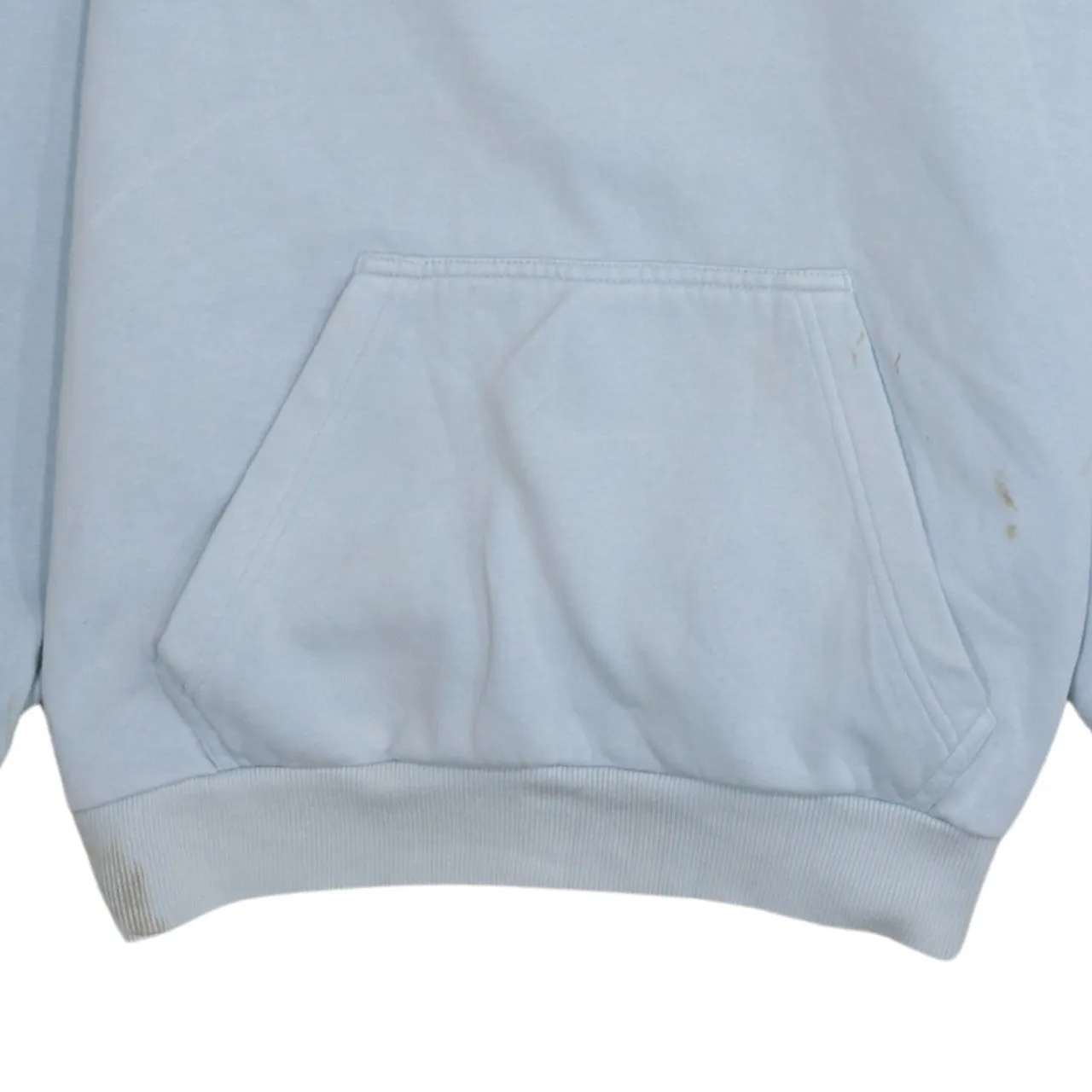Adidas 90's Drawstring Pockets Pullover Hoodie Medium Blue sold by Vintage Club product image thumbnail 4