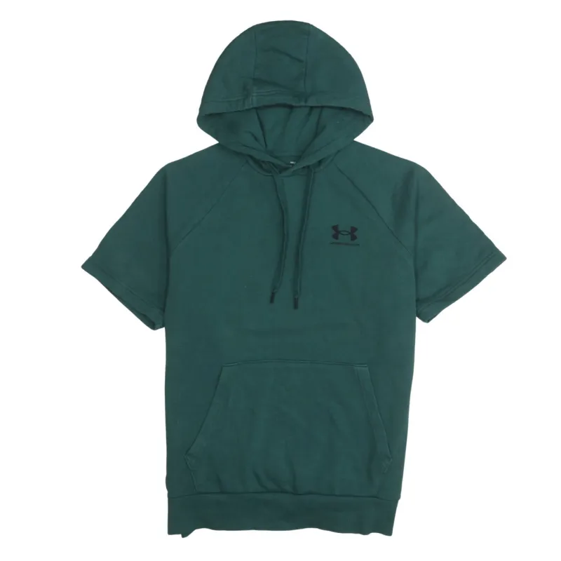 Under Armour 90's Short Sleeves Pullover Hoodie Medium Green made by Under Armour
