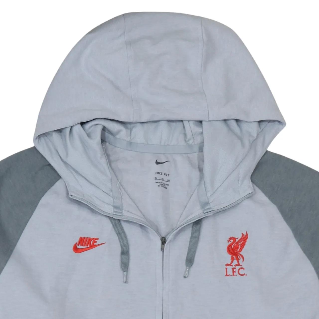 Nike 90's Swoosh Full Zip Up Hoodie XLarge Grey sold by Vintage Club product image thumbnail 3