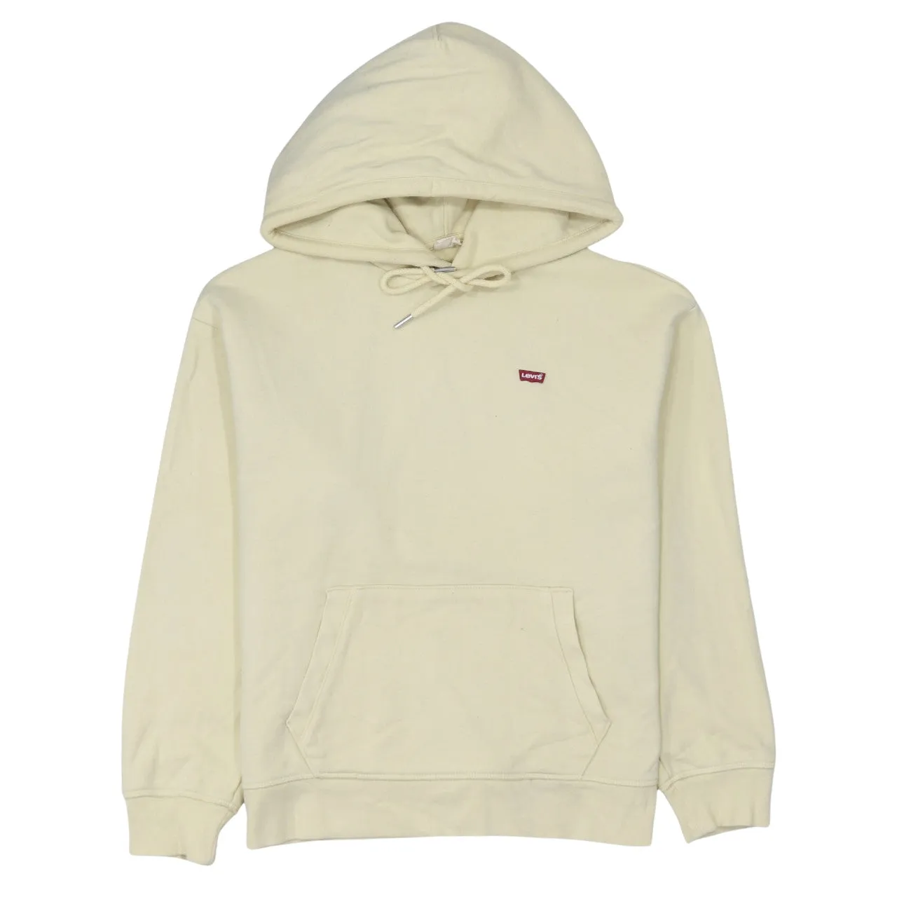Levi's 90's Drawstring Pockets Pullover Hoodie Medium Yellow sold by Vintage Club