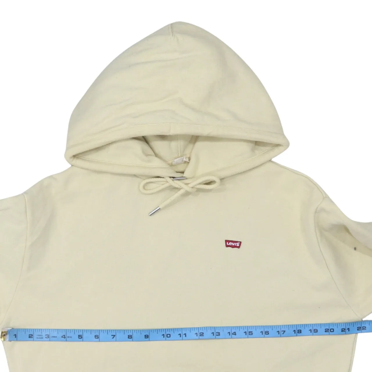 Levi's 90's Drawstring Pockets Pullover Hoodie Medium Yellow sold by Vintage Club product image thumbnail 5