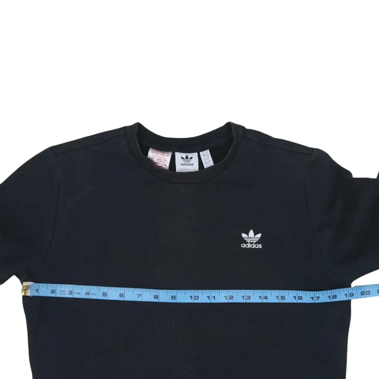 Adidas 90's Lightweight Crew Neck Sweatshirt Large Black sold by Vintage Club product image thumbnail 5