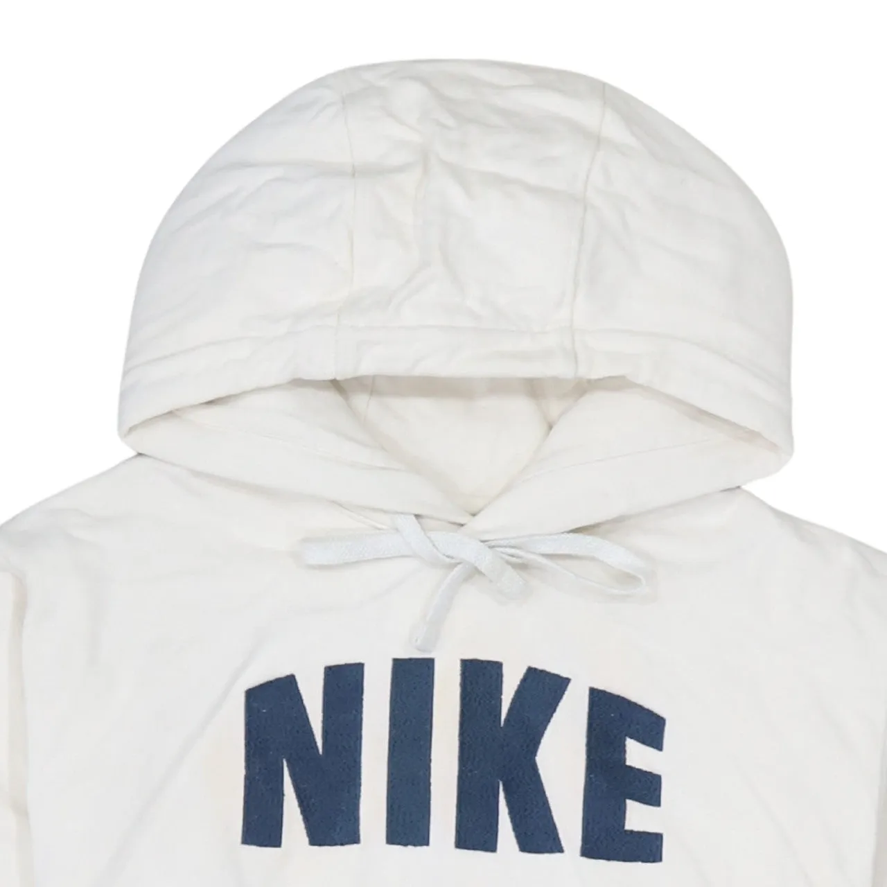 Nike 90's Center Middle Swoosh Pullover Hoodie Small White sold by Vintage Club product image thumbnail 3