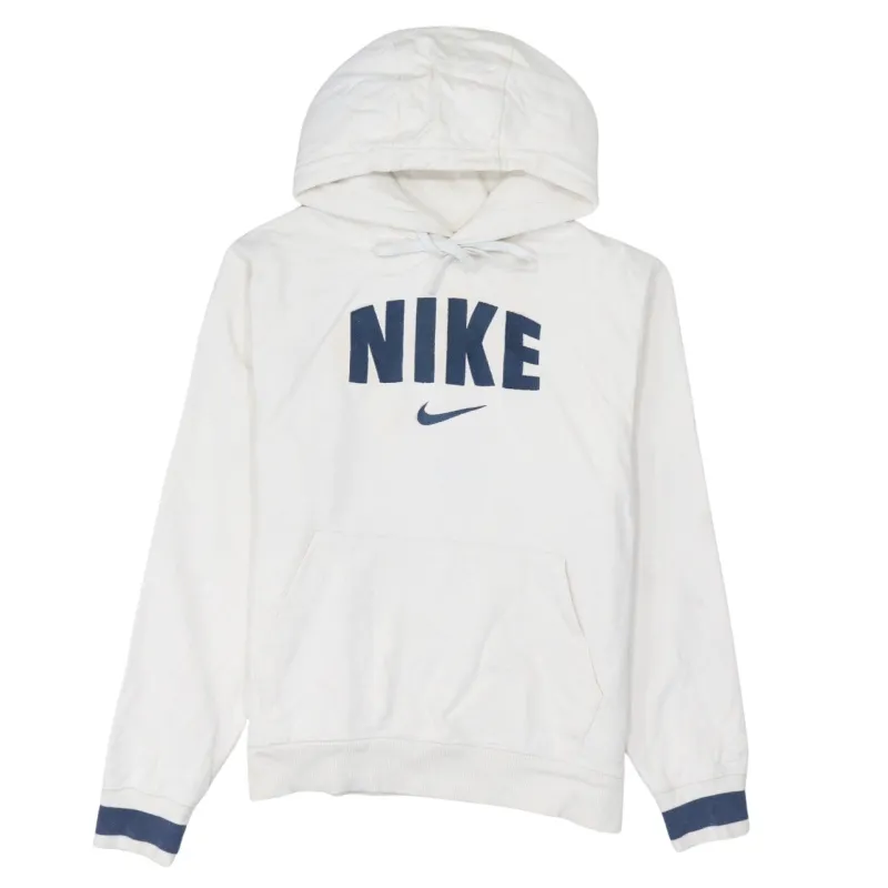 Nike 90's Center Middle Swoosh Pullover Hoodie Small White sold by Vintage Club