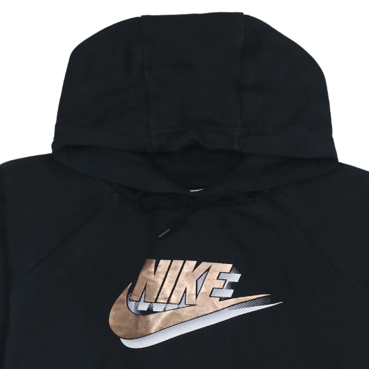Nike 90's Center Middle Swoosh Pullover Hoodie Large Black sold by Vintage Club product image thumbnail 3