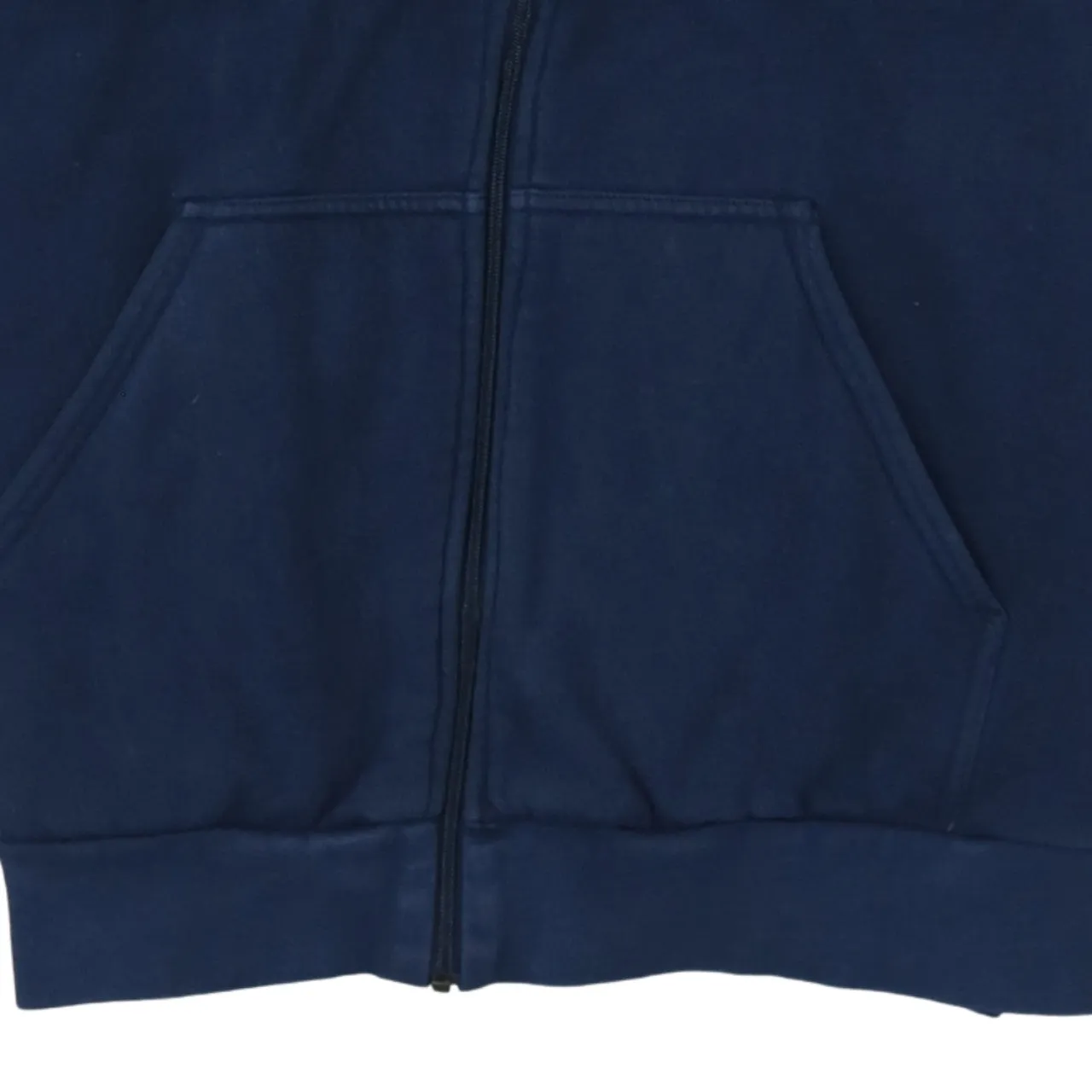Adidas 90's Striped Sleeve Full Zip Up Hoodie Large Navy Blue sold by Vintage Club product image thumbnail 4