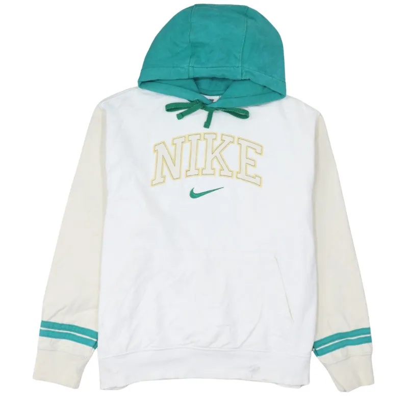 Nike 90's Center Middle Swoosh Pullover Hoodie Large Green sold by Vintage Club