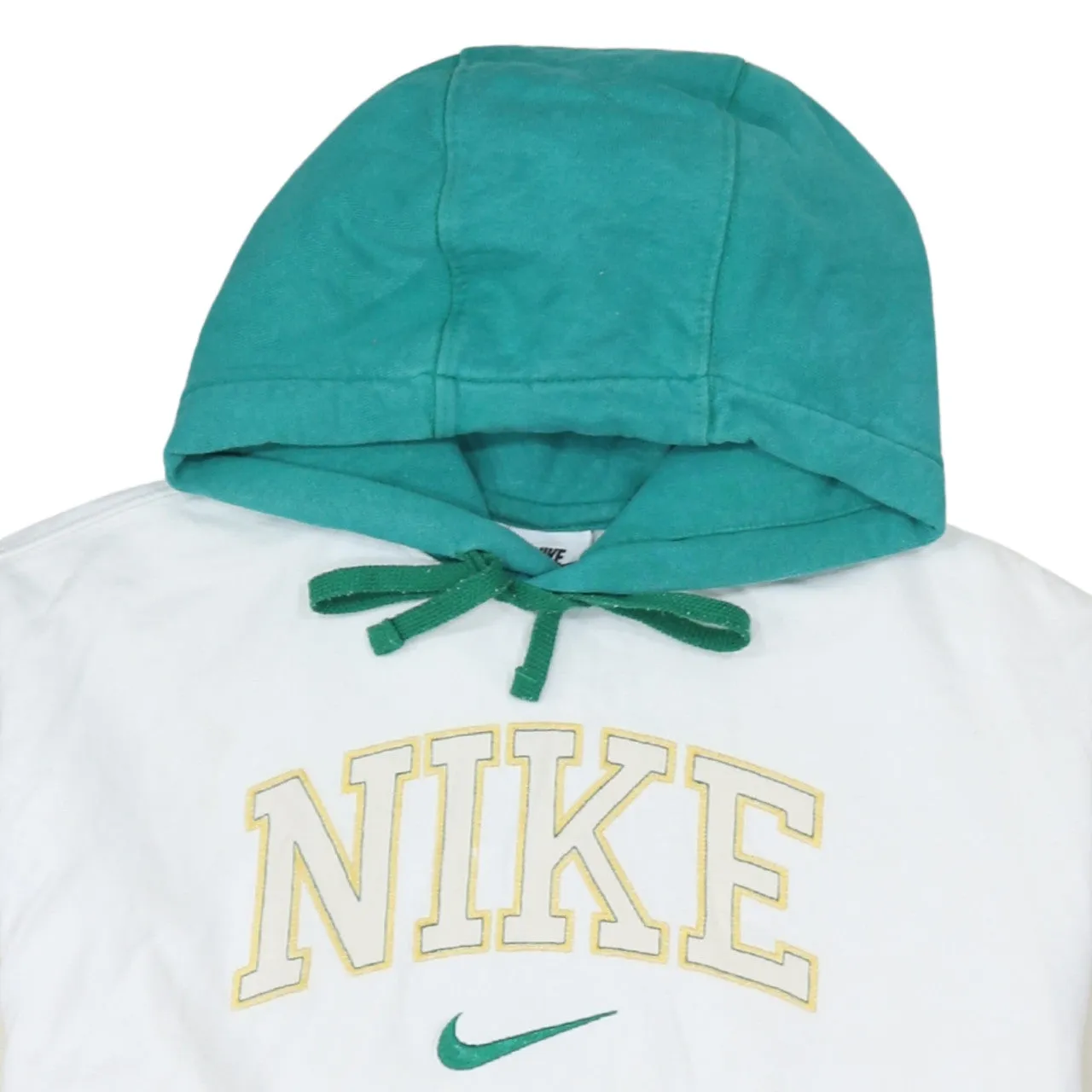 Nike 90's Center Middle Swoosh Pullover Hoodie Large Green sold by Vintage Club product image thumbnail 3