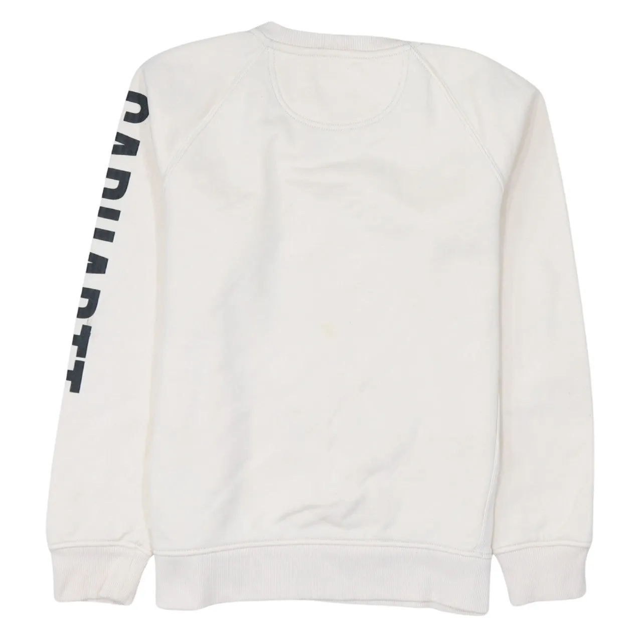 Carhartt 90's Lightweight Crew Neck Sweatshirt Small Beige Cream sold by Vintage Club product image thumbnail 2