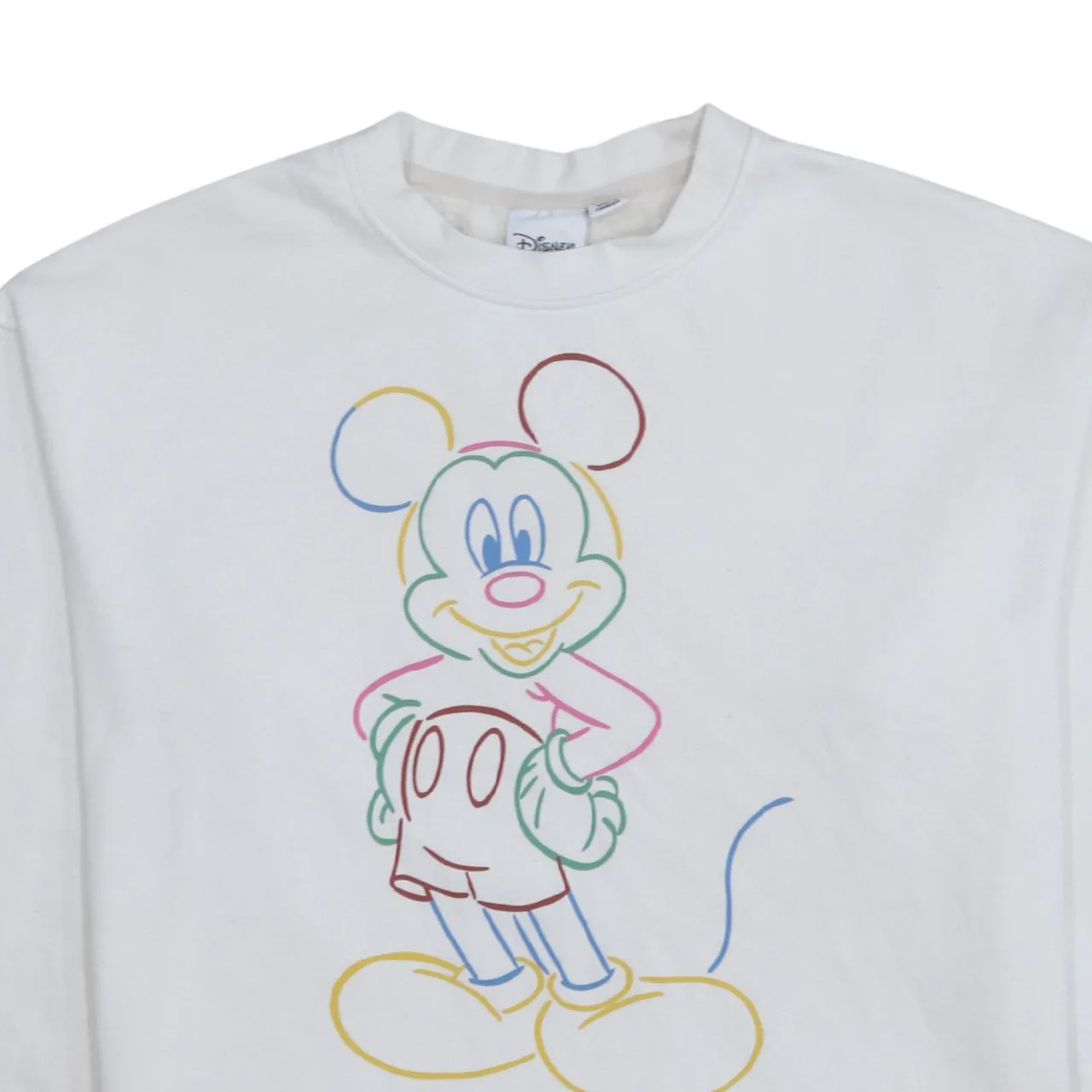 Disney 90's Mickey Mouse Crew Neck Sweatshirt Small White sold by Vintage Club product image thumbnail 3