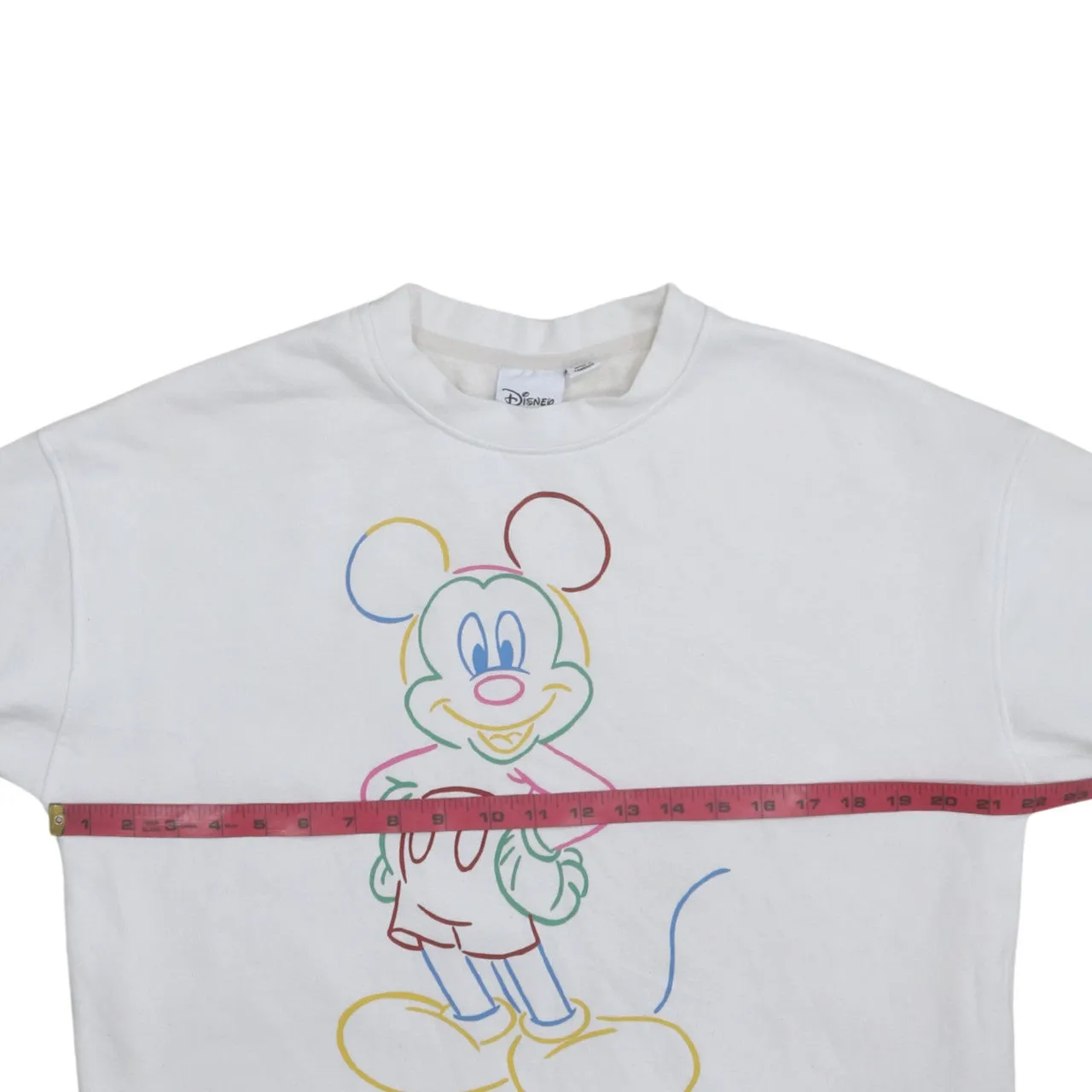 Disney 90's Mickey Mouse Crew Neck Sweatshirt Small White sold by Vintage Club product image thumbnail 5