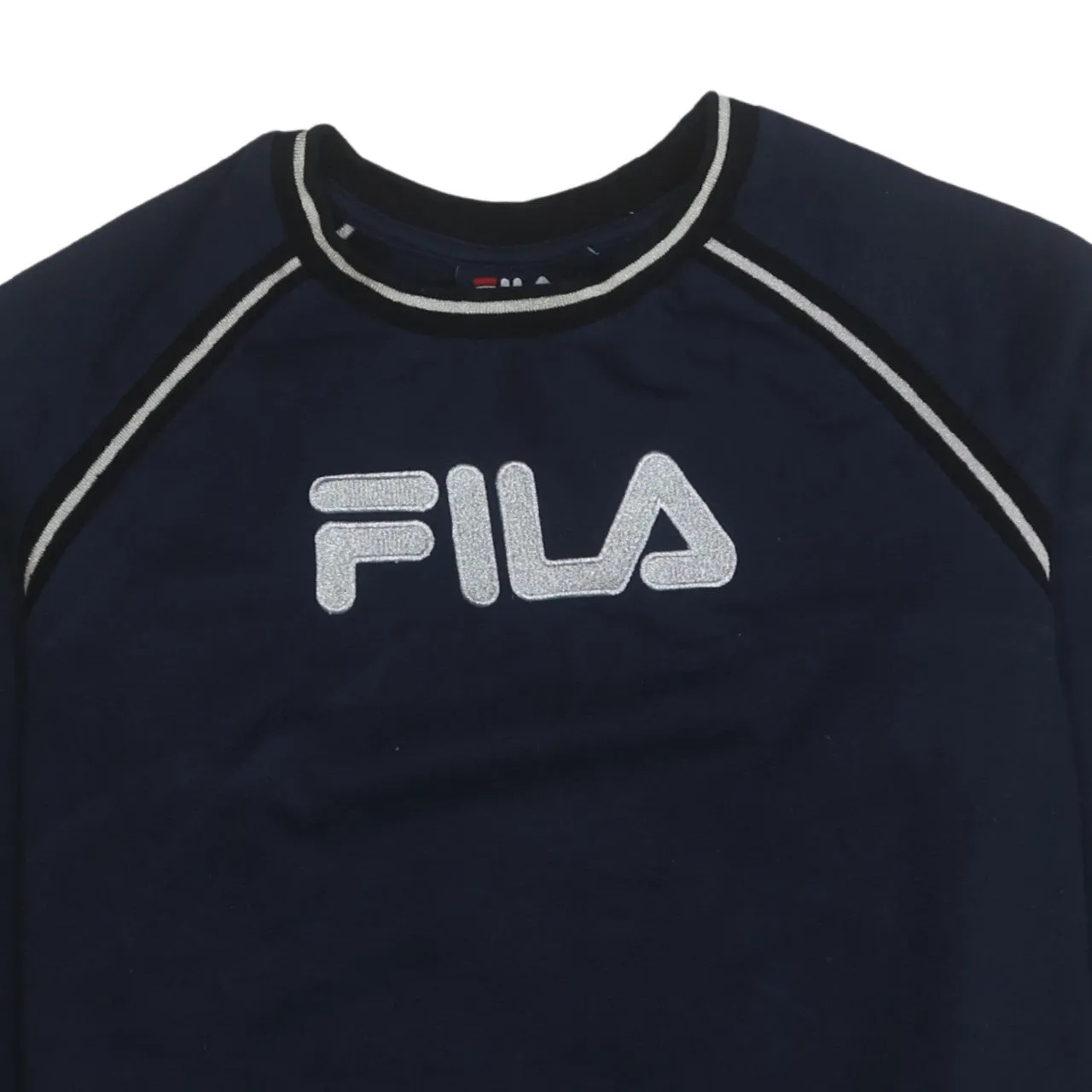 Fila 90's Spellout Crew Neck Sweatshirt XLarge Navy Blue sold by Vintage Club product image thumbnail 3