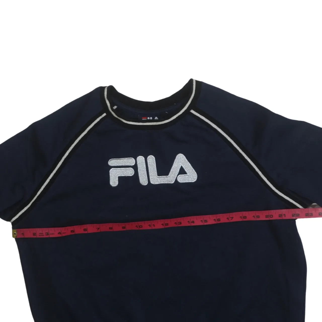 Fila 90's Spellout Crew Neck Sweatshirt XLarge Navy Blue sold by Vintage Club product image thumbnail 5
