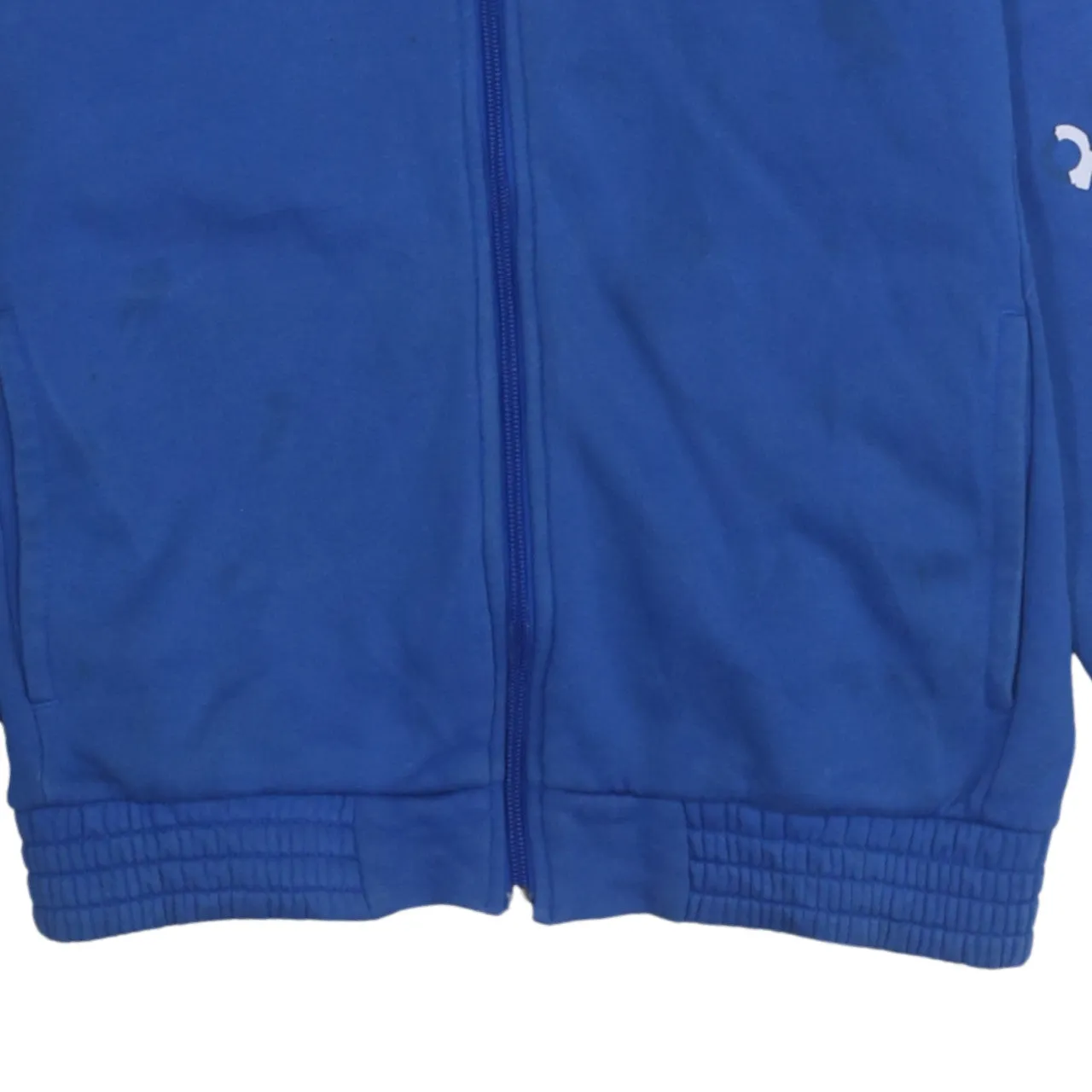 Adidas 90's Striped Sleeve Full Zip Up Hoodie Large Blue sold by Vintage Club product image thumbnail 4
