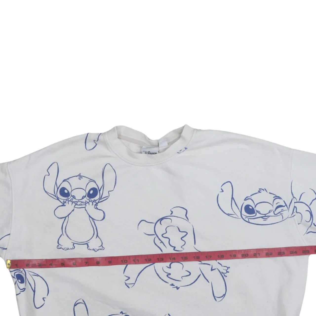 Disney 90's Plain Crew Neck Sweatshirt Large White sold by Vintage Club product image thumbnail 5