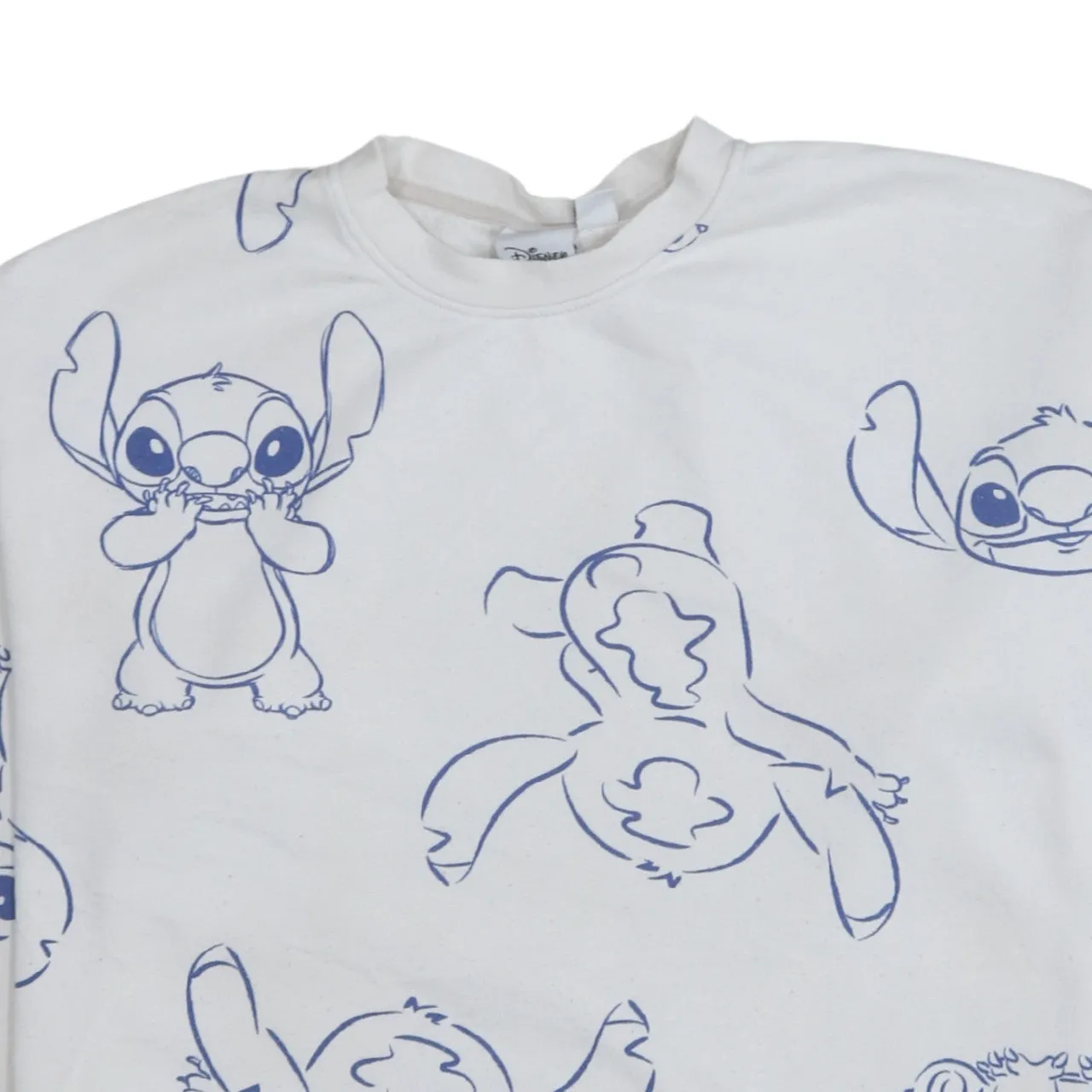 Disney 90's Plain Crew Neck Sweatshirt Large White sold by Vintage Club product image thumbnail 3