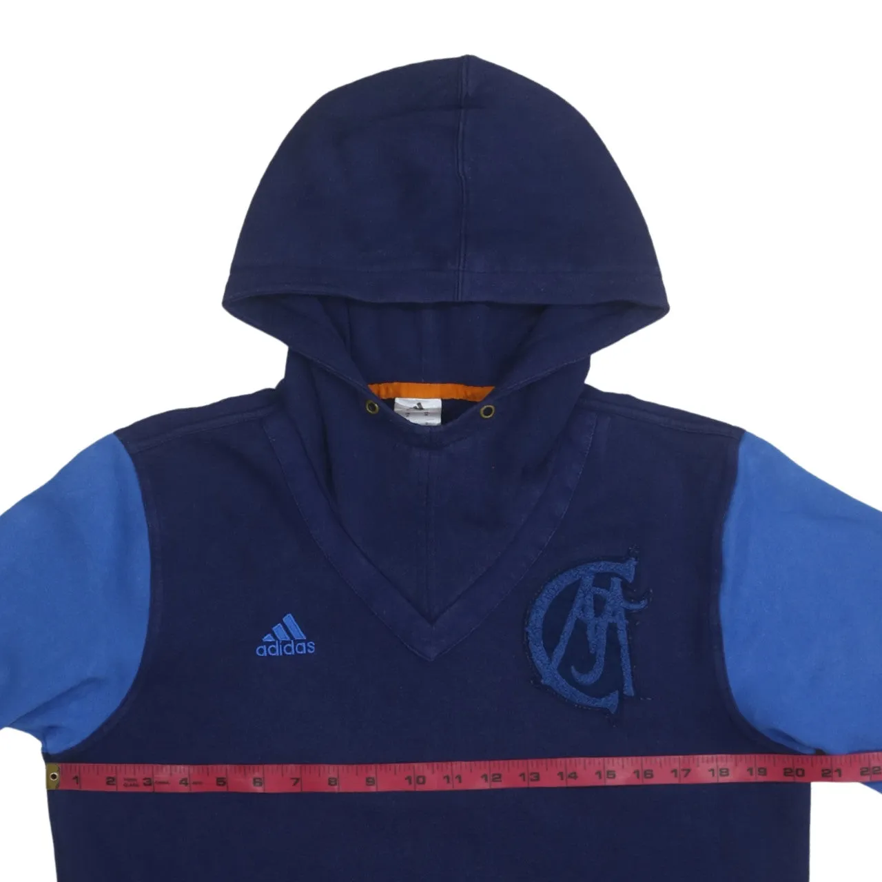 Adidas 90's Lightweight Pullover Hoodie Medium Navy Blue sold by Vintage Club product image thumbnail 5