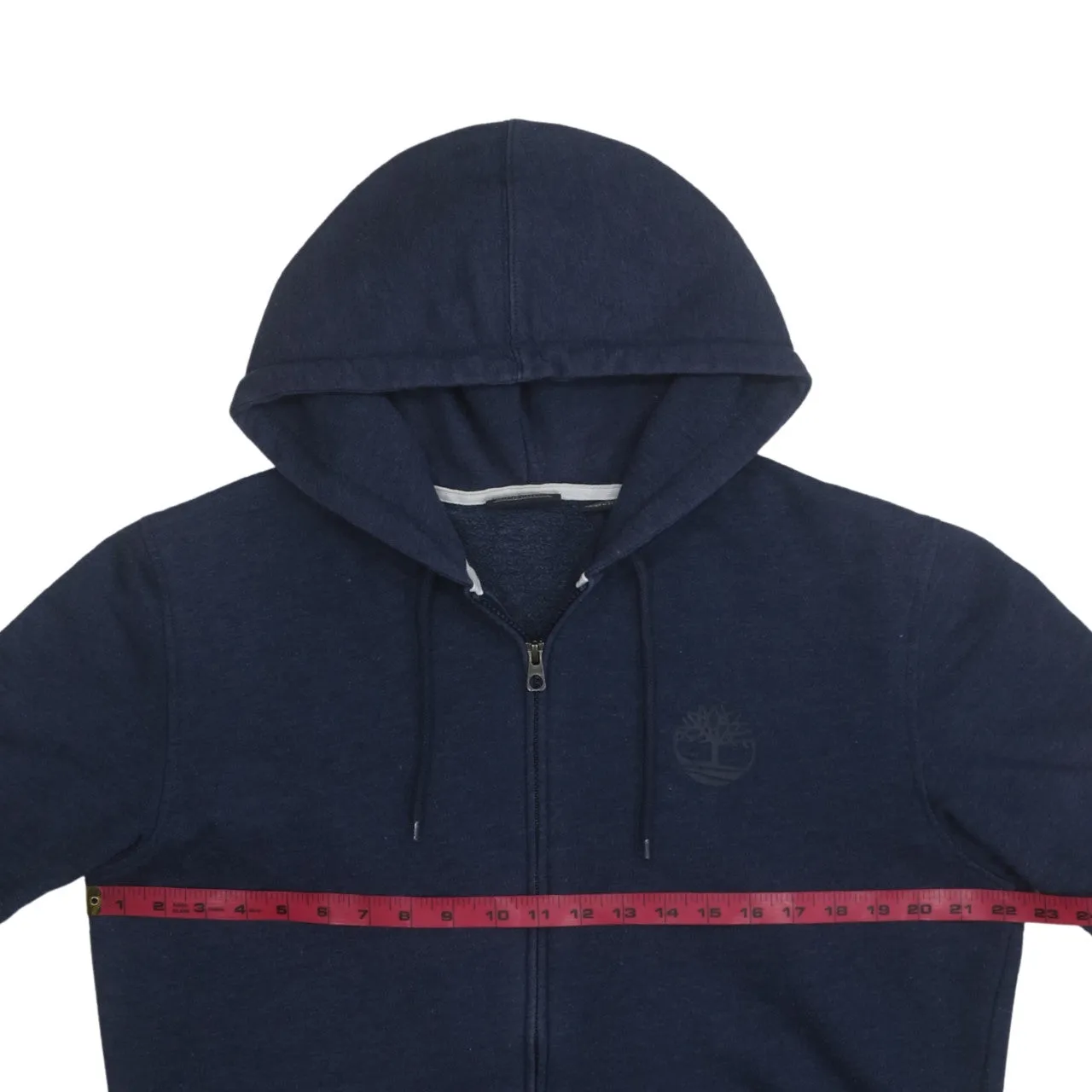 Timberland 90's Drawstring Pockets Full Zip Up Hoodie Large Navy Blue sold by Vintage Club product image thumbnail 5