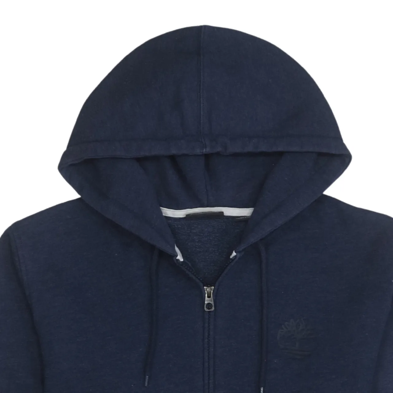 Timberland 90's Drawstring Pockets Full Zip Up Hoodie Large Navy Blue sold by Vintage Club product image thumbnail 3