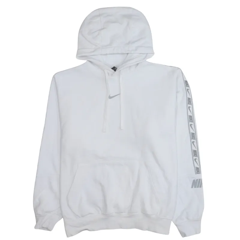 Nike 90's Center Middle Swoosh Pullover Hoodie Large White sold by Vintage Club