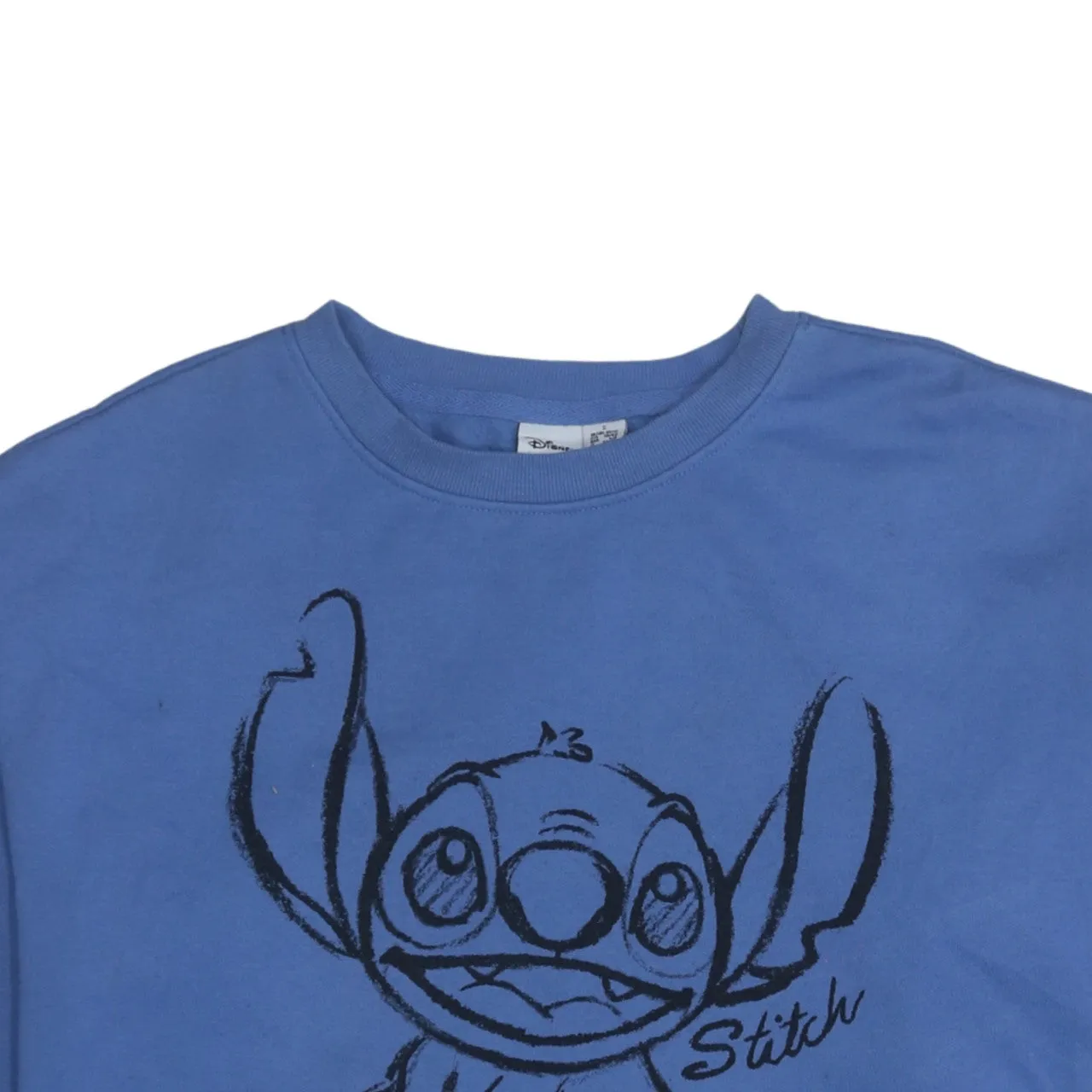 Disney 90's Stitch Crew Neck Sweatshirt Small Blue sold by Vintage Club product image thumbnail 3