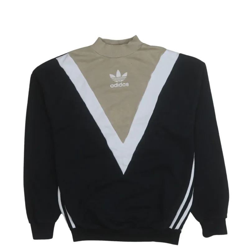 Adidas 90's Lightweight Mock Neck Sweatshirt XSmall Beige Cream sold by Vintage Club