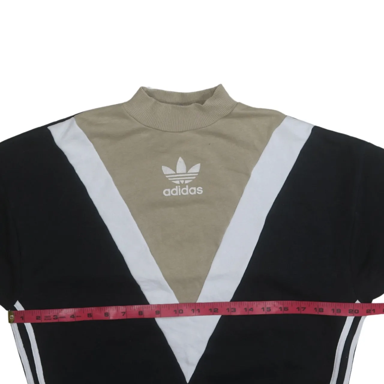 Adidas 90's Lightweight Mock Neck Sweatshirt XSmall Beige Cream sold by Vintage Club product image thumbnail 5