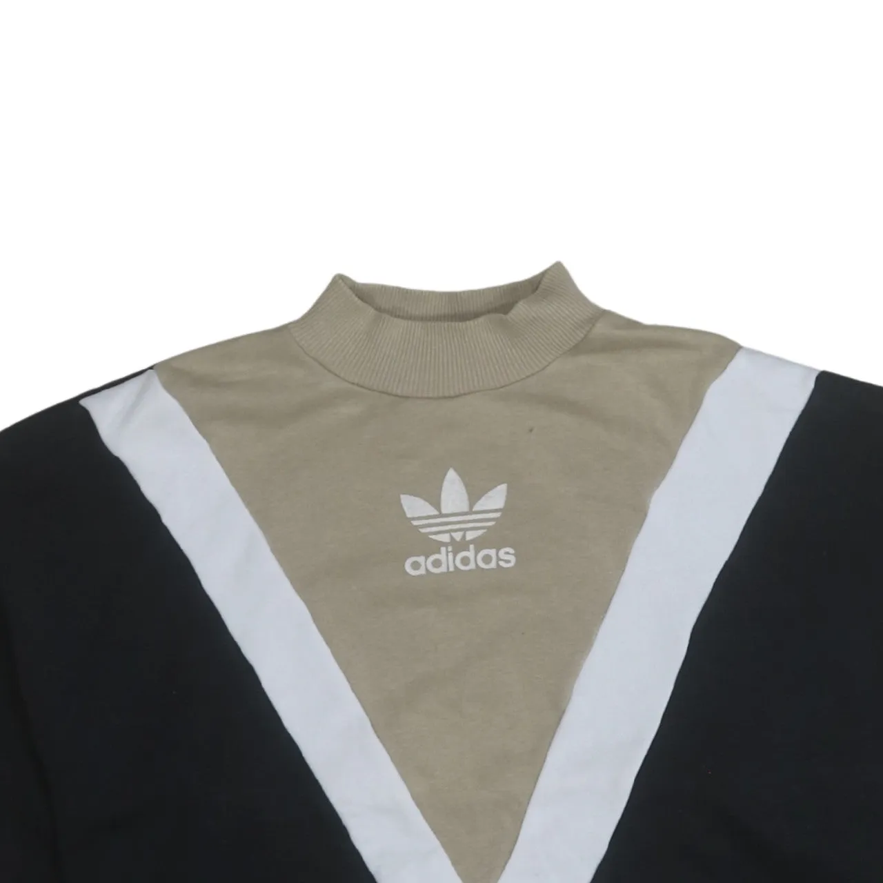 Adidas 90's Lightweight Mock Neck Sweatshirt XSmall Beige Cream sold by Vintage Club product image thumbnail 3