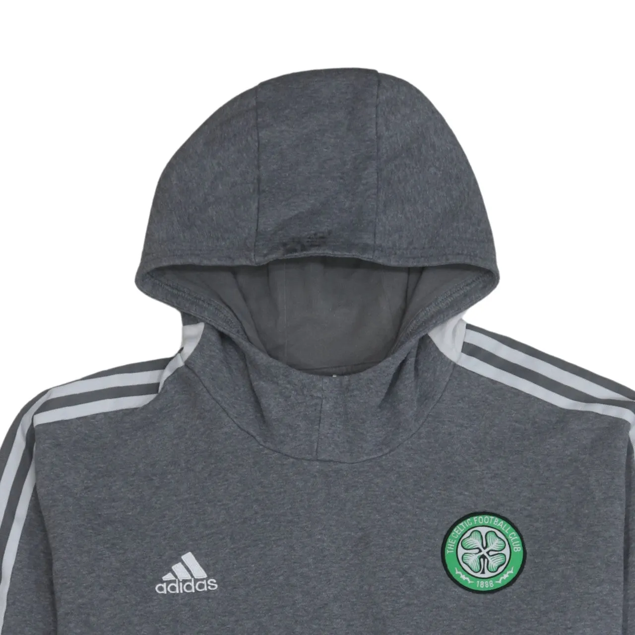 Adidas 90's Striped Sleeve Pullover Hoodie XXXLarge (3XL) Grey sold by Vintage Club product image thumbnail 3