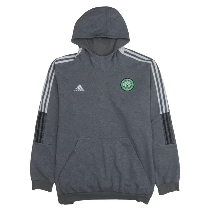 Adidas 90's Striped Sleeve Pullover Hoodie XXXLarge (3XL) Grey sold by Vintage Club