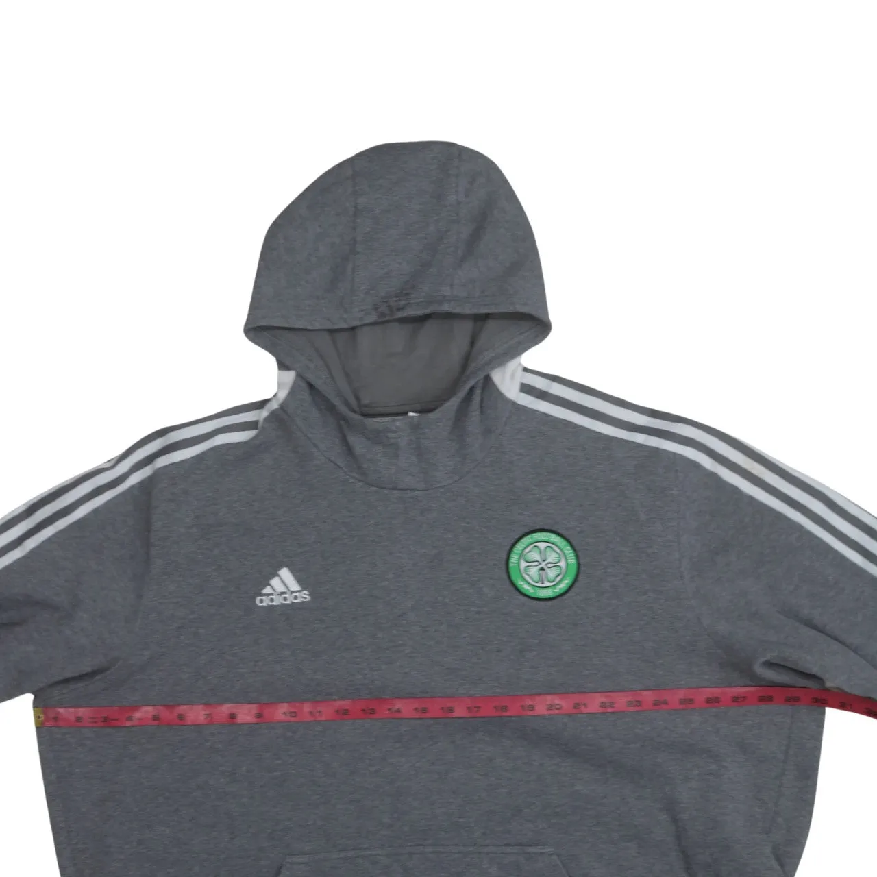 Adidas 90's Striped Sleeve Pullover Hoodie XXXLarge (3XL) Grey sold by Vintage Club product image thumbnail 5