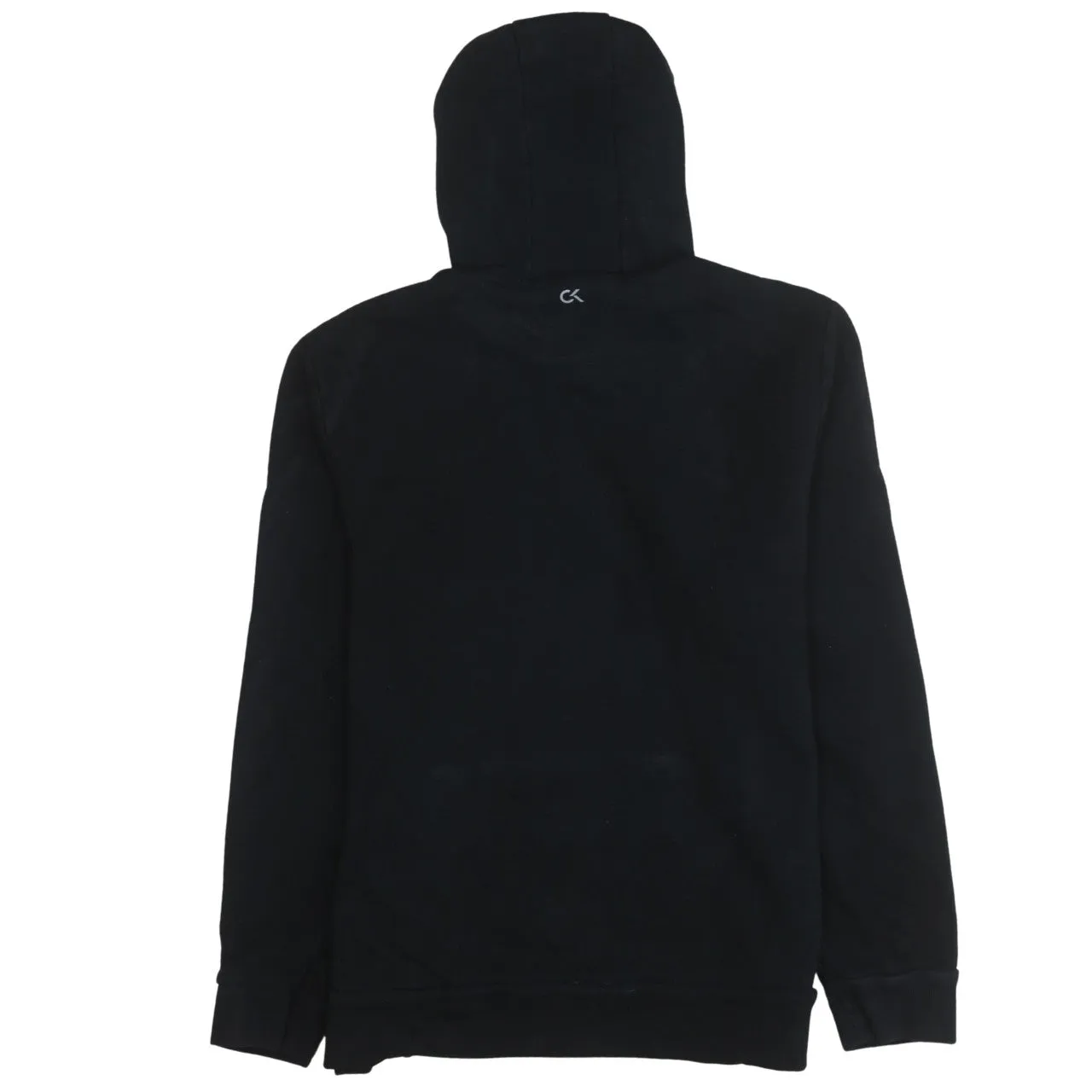 Calvin Klein 90's Drawstring Pockets Pullover Hoodie Large Black sold by Vintage Club product image thumbnail 2