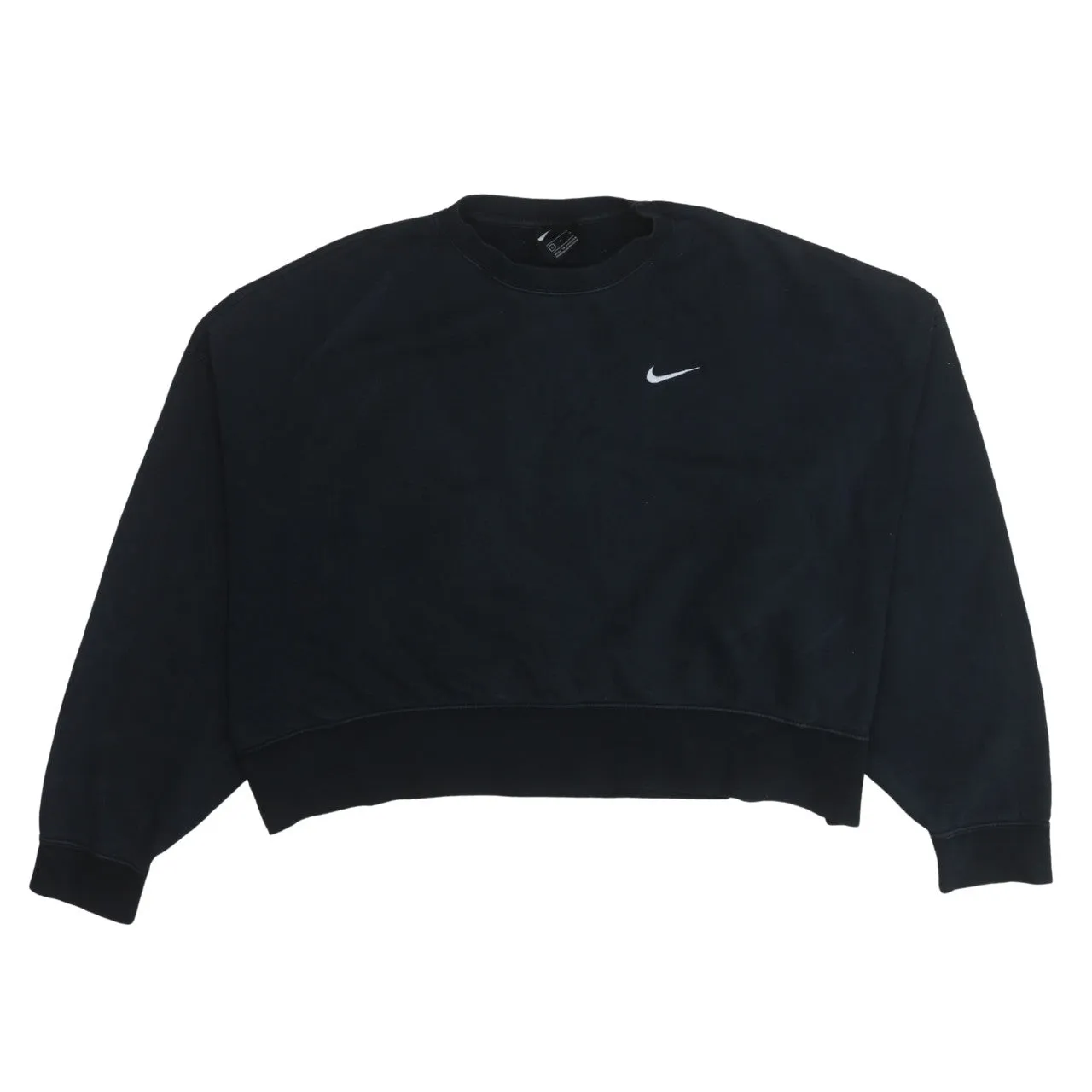 Nike 90's Swoosh Crew Neck Sweatshirt Large Black sold by Vintage Club