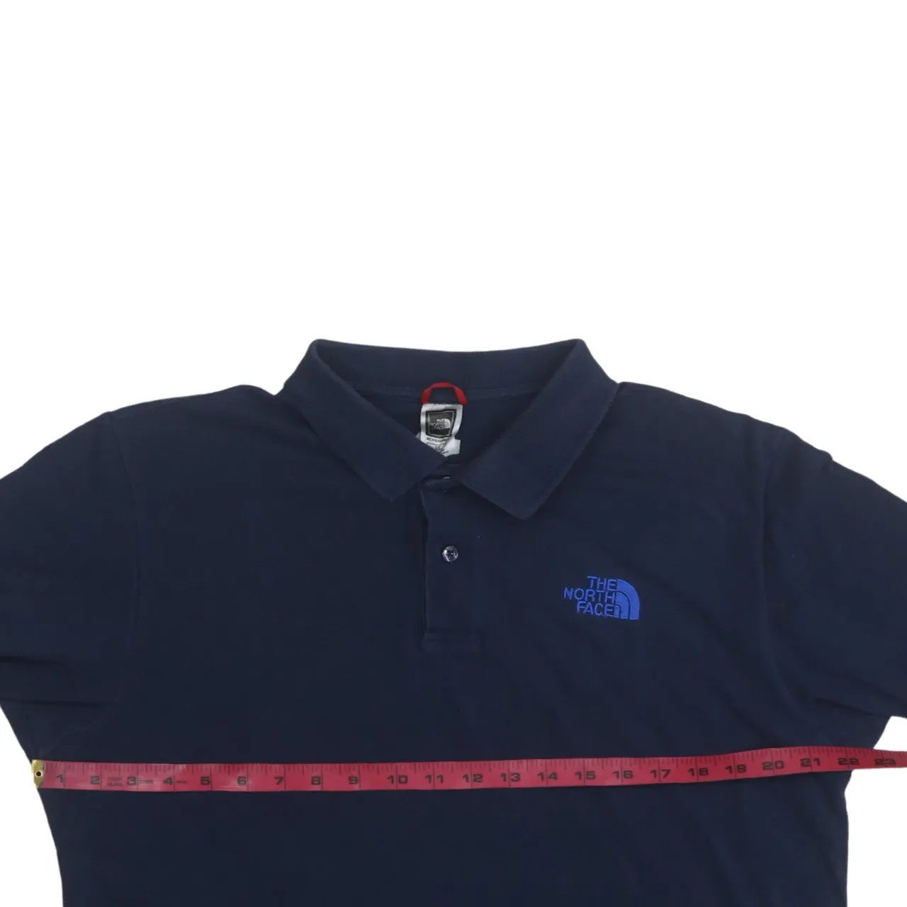 The North Face 90's Short Sleeves Quarter Button Polo Shirt Large Navy Blue sold by Vintage Club product image thumbnail 5