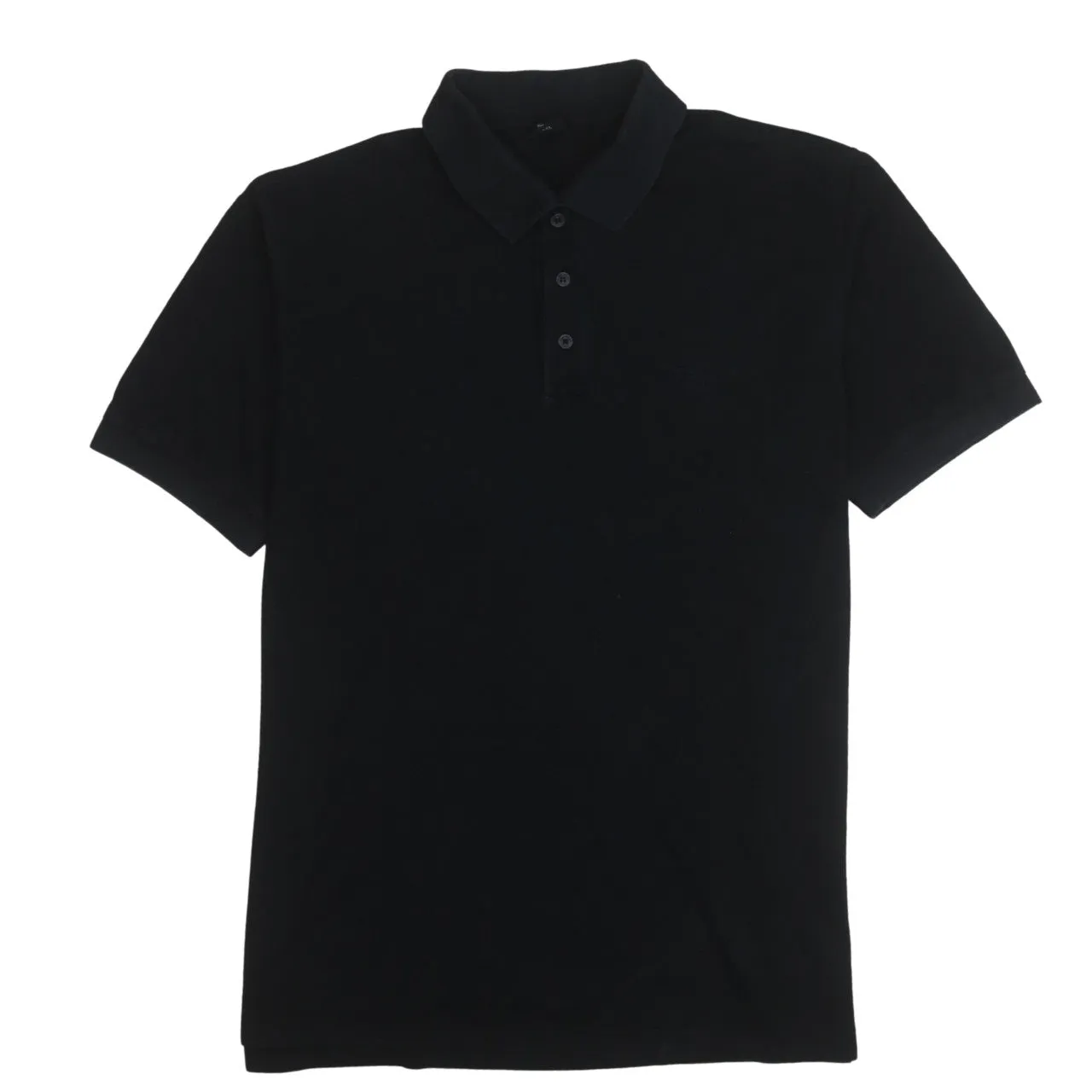 HUGO BOSS 90's Short Sleeves Quarter Button Polo Shirt XXLarge (2XL) Black sold by Vintage Club