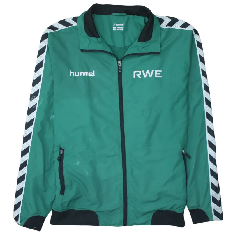 Hummel 90's Lightweight Full Zip Up Windbreaker XLarge Green made by Hummel
