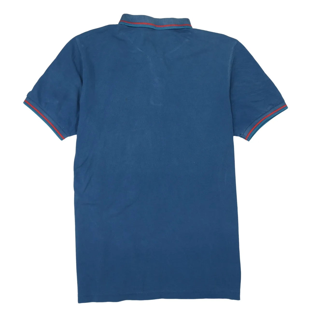 FRED PERRY 90's Short Sleeves Quarter Button Polo Shirt XLarge Blue sold by Vintage Club product image thumbnail 2