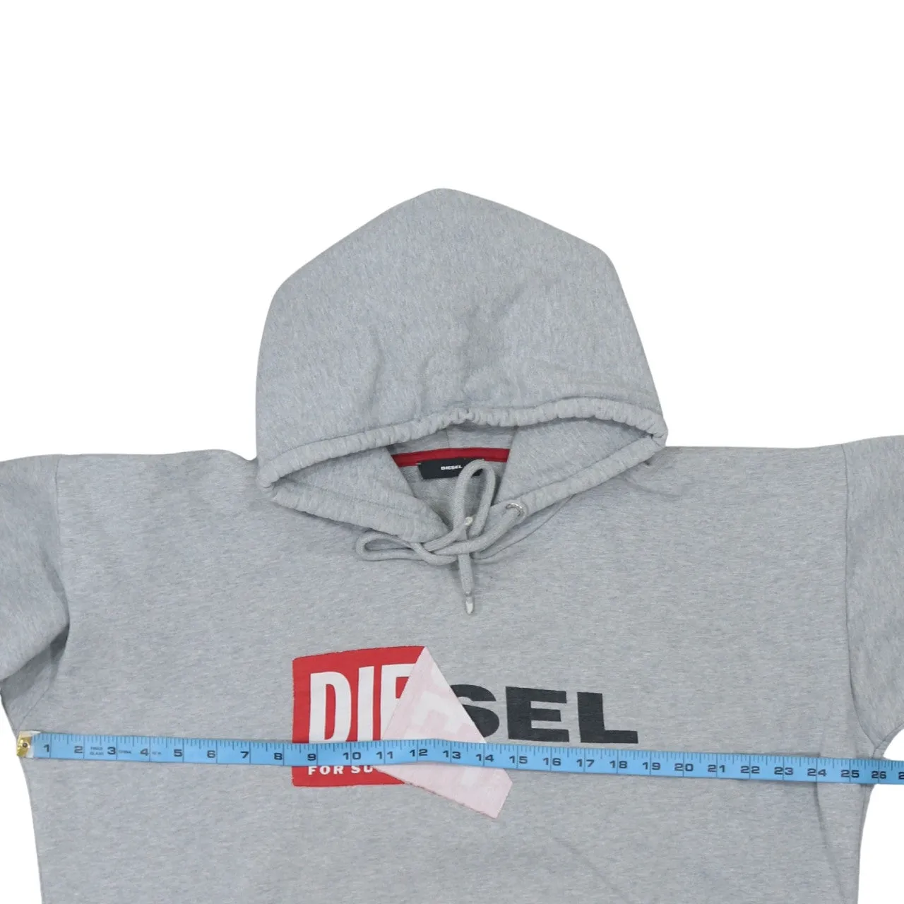 Diesel 90's Spellout Pullover Hoodie XLarge Grey sold by Vintage Club product image thumbnail 5