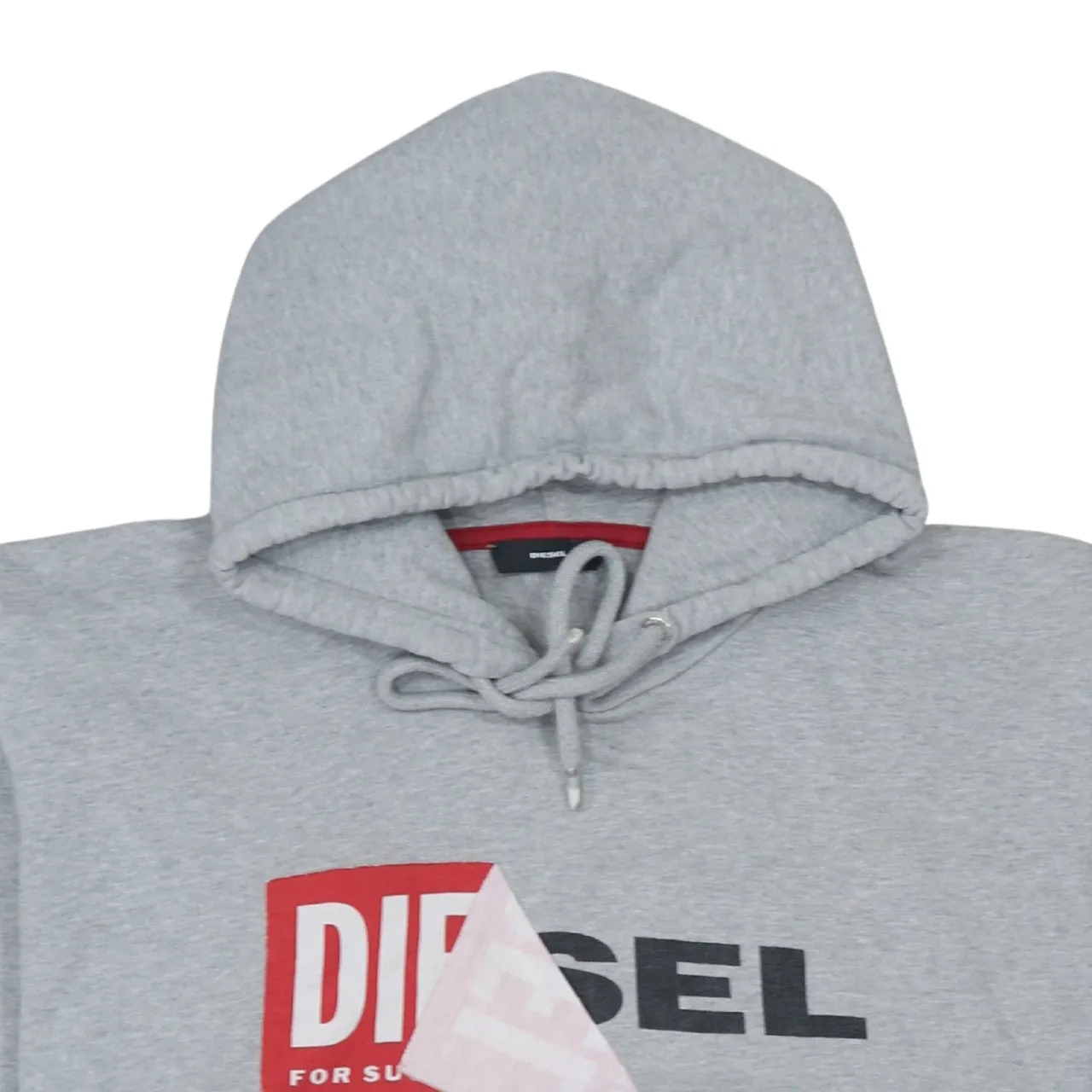 Diesel 90's Spellout Pullover Hoodie XLarge Grey sold by Vintage Club product image thumbnail 3