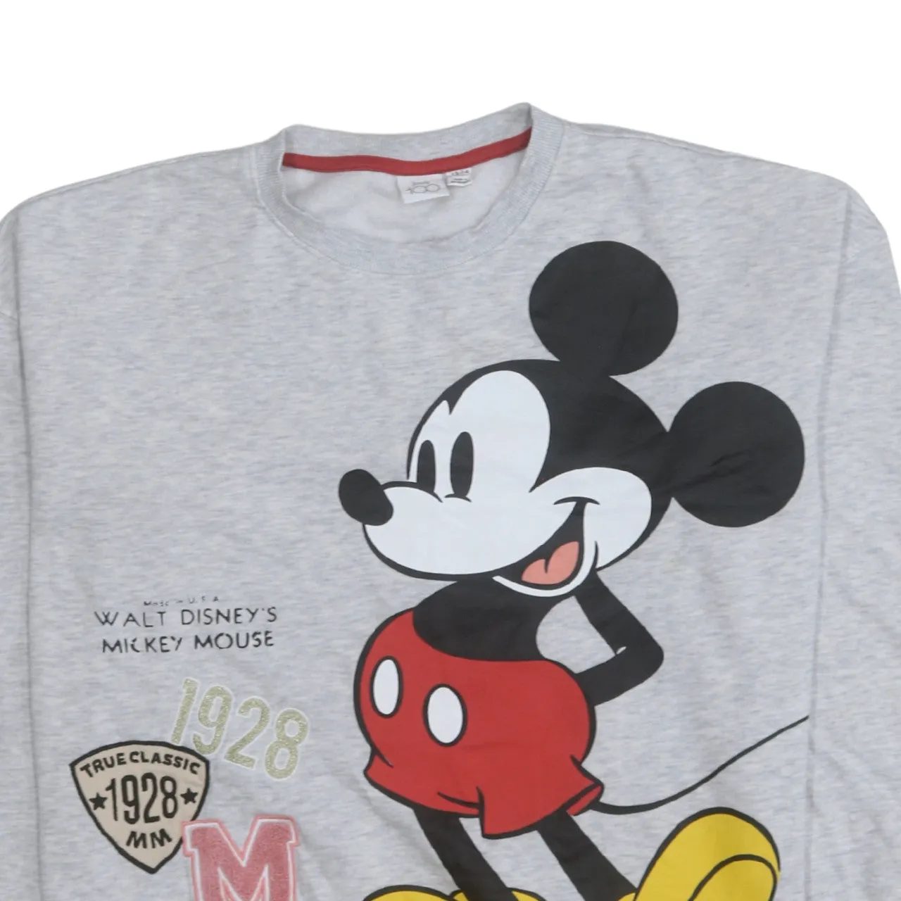 Disney 90's Mickey Mouse Crew Neck Sweatshirt Large Grey sold by Vintage Club product image thumbnail 3